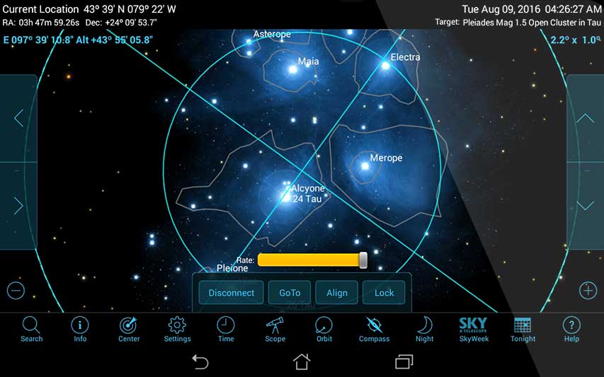 Starry Night Middle School Total Eclipse Simulation Screenshot