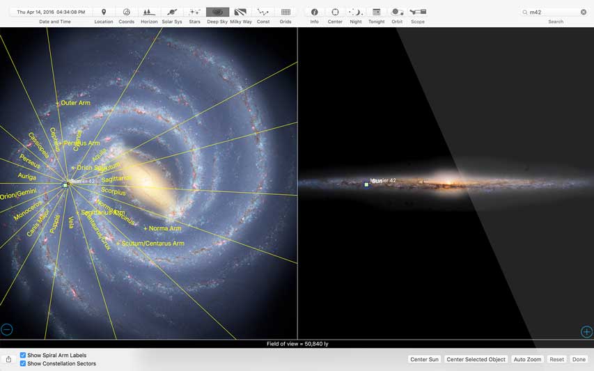 Starry Night Middle School Exoplpanet Imaging Simulation Screenshot