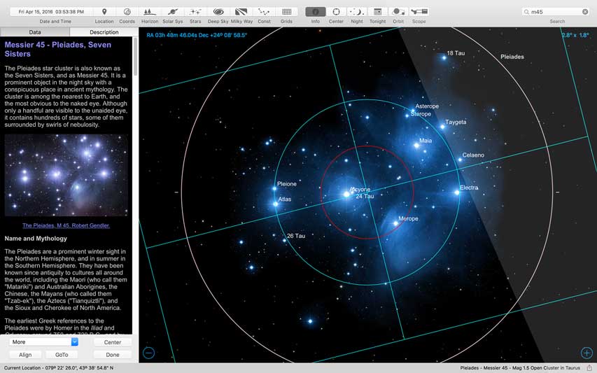 Starry Night Middle School Total Eclipse Simulation Screenshot